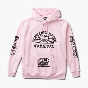 Electric Daisy Carnival EDC pink Insomniac Dancehall Hoodie size M